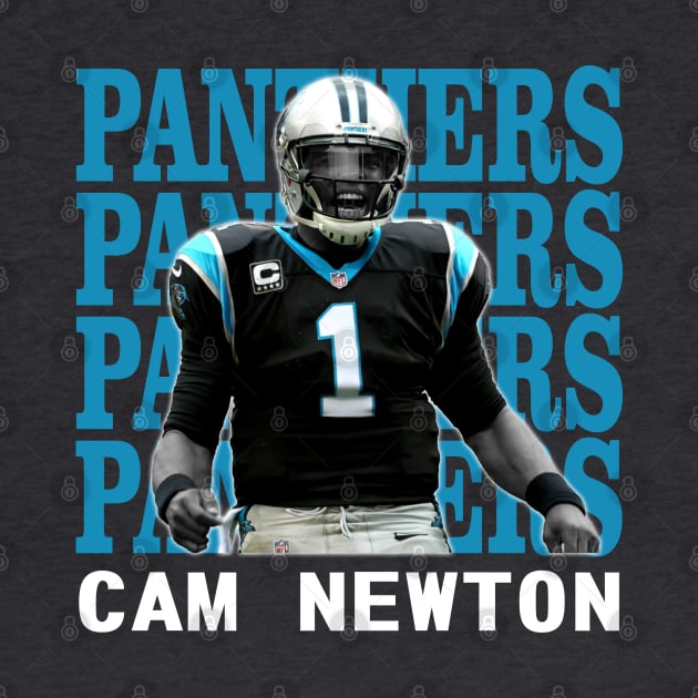 Carolina Panthers Cam Newton 1 by Thejockandnerd